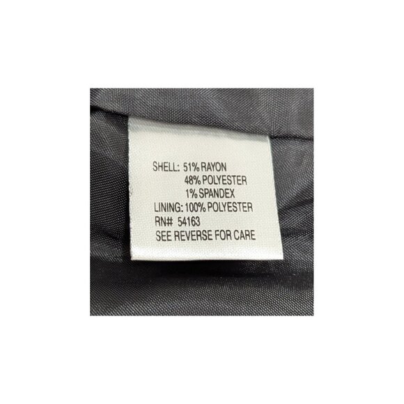 Calvin Klein Black Textured A-Line Skirt Salt & Pepper Size 6 Line - Picture 6 of 7